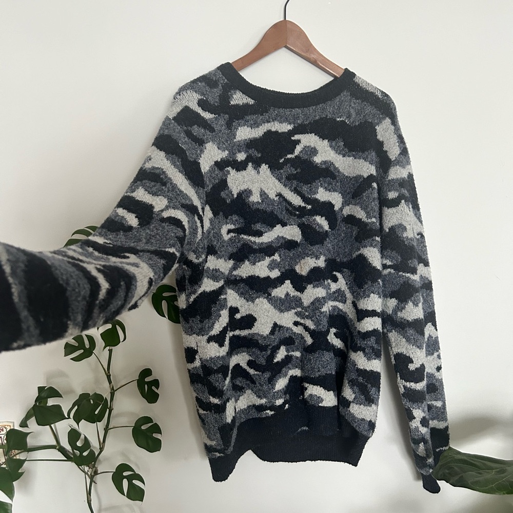 Blue Camo Sweater